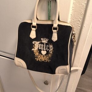 Juicy Couture Black and Cream Satchel
